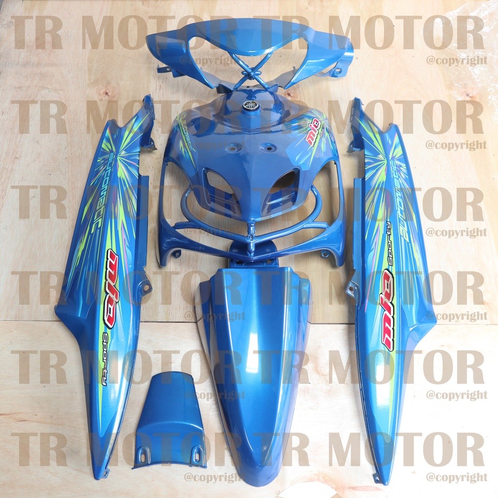 Bayar Ditempat - Body Mio Sporty Full Set 2008 Biru Body Halus Mio Sporty Mio New - Bahan ABS