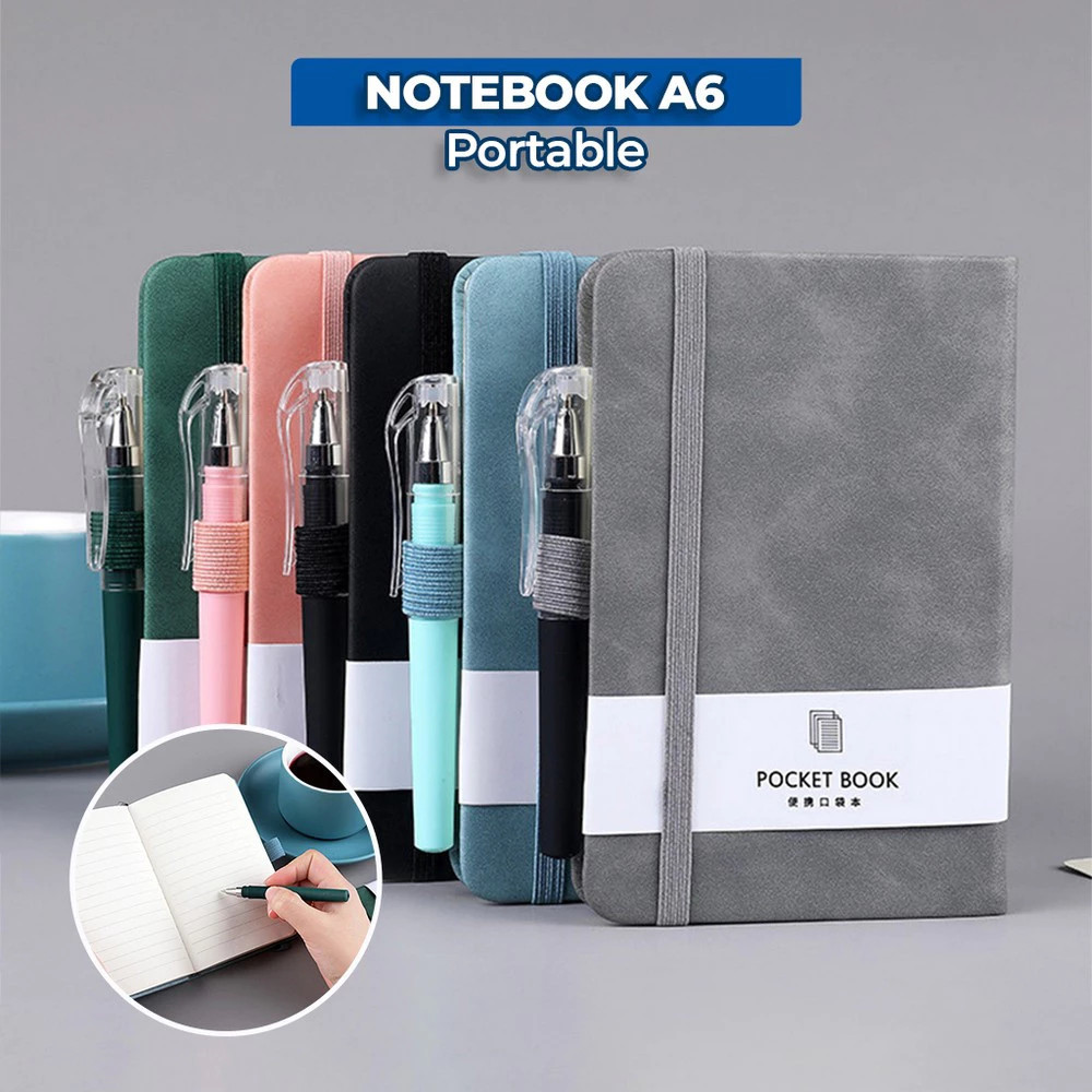

Notebook A6 Pocket Book Buku Catatan Diary Kecil Buku Tulis Agenda Scrapbook Mini 100 Lembar Buku Saku RT