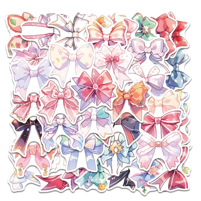 

sticker stiker waterproof 50 pcs ribbon pita