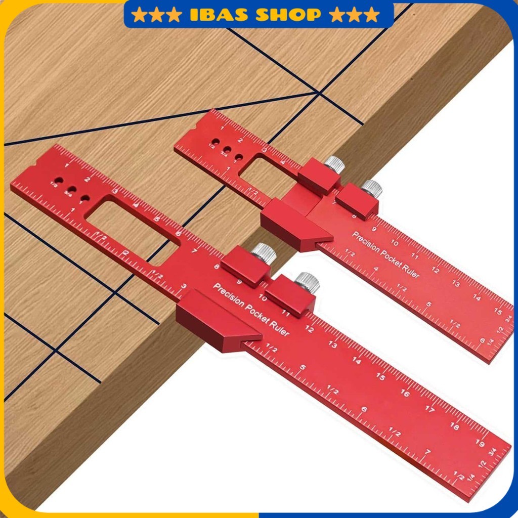 

Penggaris Mark Line Gauge T-Type Woodworking Measuring Ruler - C200