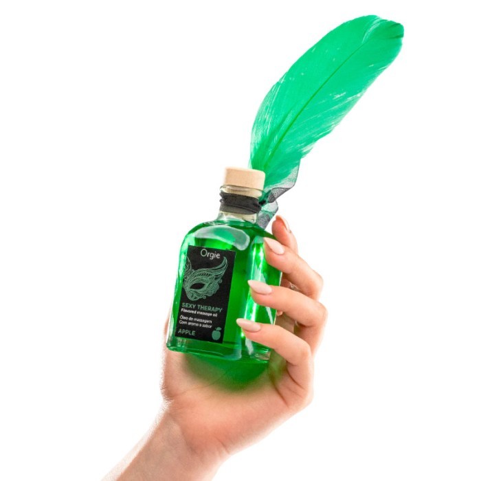 ORGIE Lips Massage Set | minyak pijat lubricant sensual massage oil premium - apple