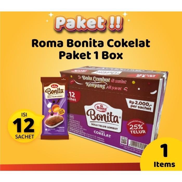 

Roma Bonita Cokelat Paket 1 Box