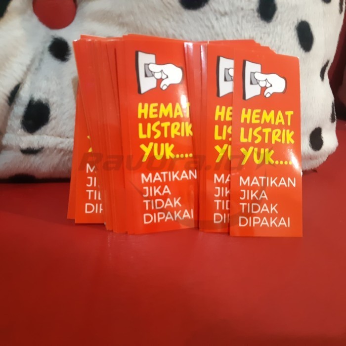 Stiker Matikan Lampu / Listrik