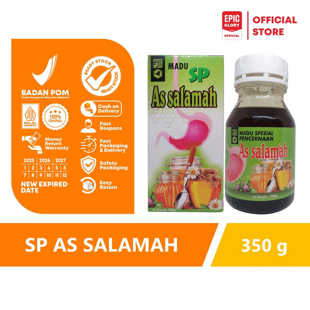 

madu maag asam lambung special pencernaan as salamah 350 gr