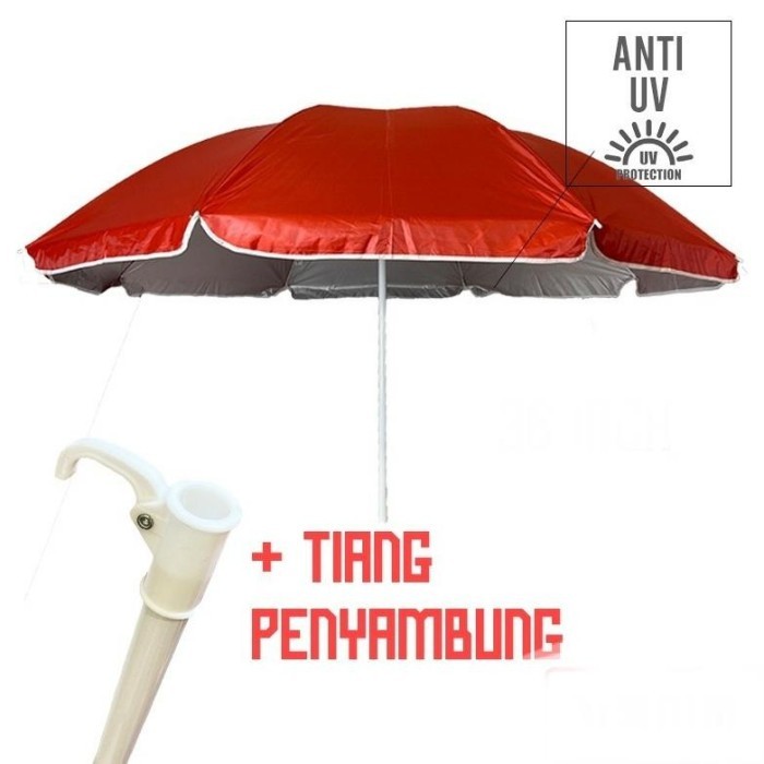 PAYUNG PANTAI POLOS anti UV 300CM / Payung Cafe / Payung Tenda Polos anti UV 300cm Payung Jualan