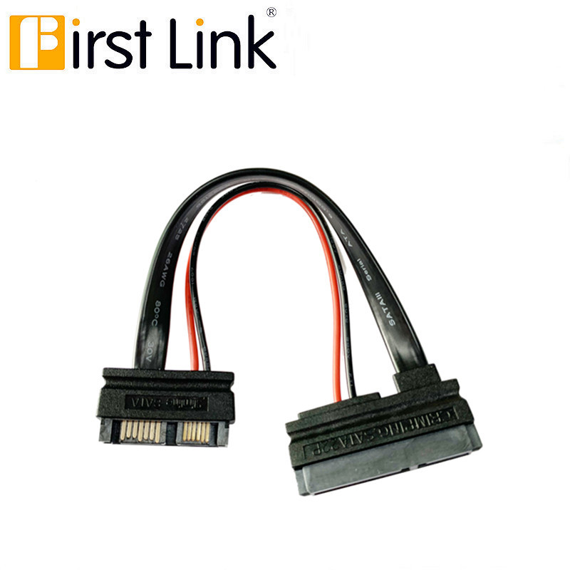 Frist Link 6 in  es Slimline 13 pin SATA Male to 22 Pin SATA Female Cable Adapter-SATAIII cable