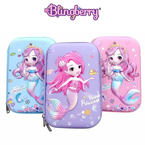 

KOWASHOP BLINGBERRY Kotak Pensil 3D Timbul Mermaid Kekinian Tempat Pensil 3D Mermaid Dosgrip Anak Kado Ultah Anak Perempuan Keren