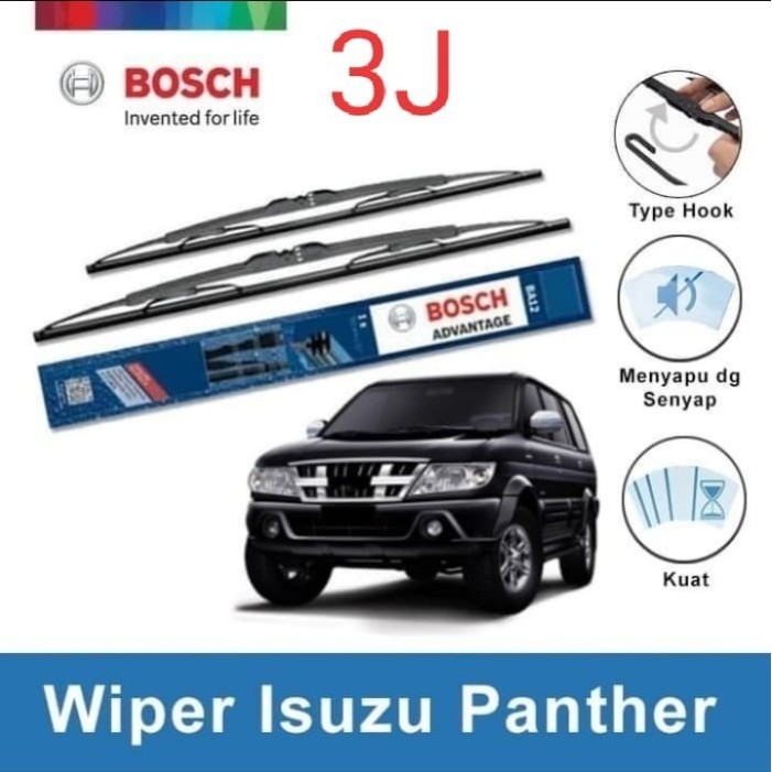 Wifer Bosch Original Panther Wiper Karet Kaca Depan Mobil Phanter 2pcs