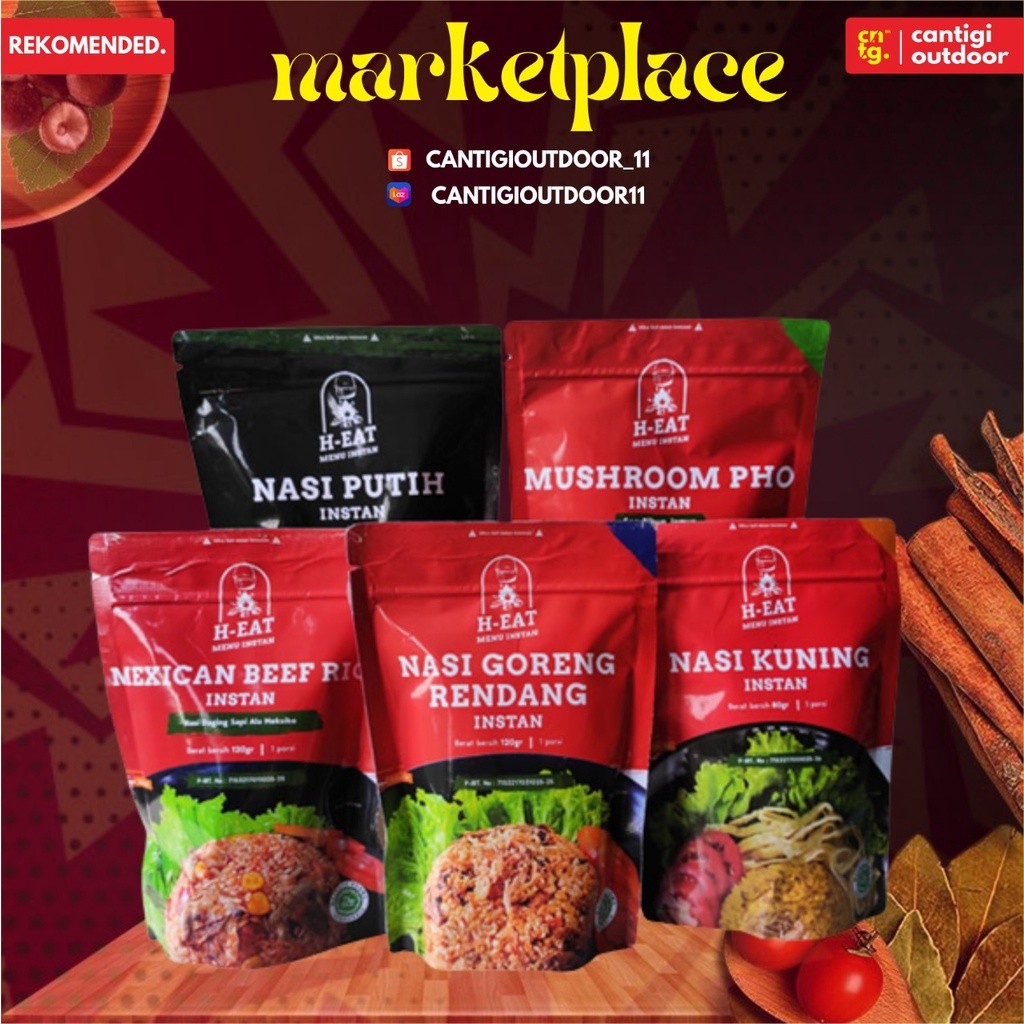 

[CoD] Makanan Instan H eat Nasi Instan Cepat Saji, ransum, Nasi dan Makanan Gunung Instan Outdoor Camping Hiking XX!