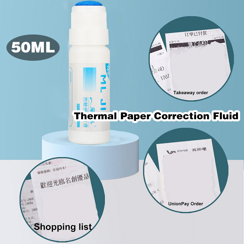

50ml Thermal Paper Correction Fluid / Cairan Penghapus Resi Kertas Thermal