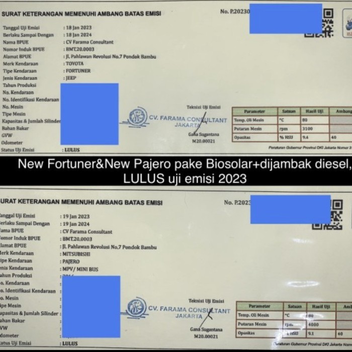 "Dijambak Diesel" Fuel Treatment