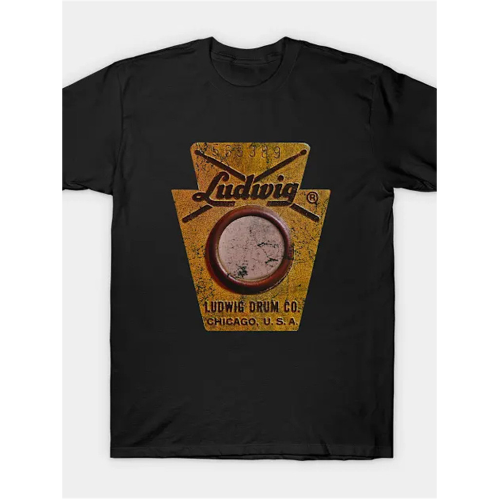 Kaos Pria Musik Retro Drum Ludwig Kaos Pria Lengan Pendek Keren Kaos Distro Pria Musik Kaos Baju Pri