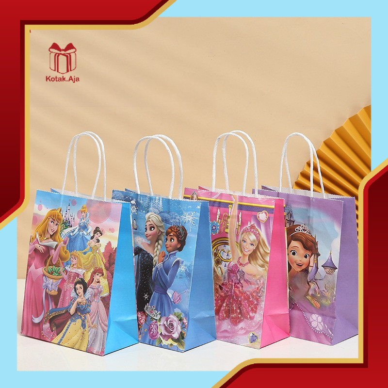 

Paper Bag Kraft / Paper bag Ultah / Paper Bag Kartun / Tas Kado Ultah / Goodiebag Ultah / Paper Bag Motif I AK02N3