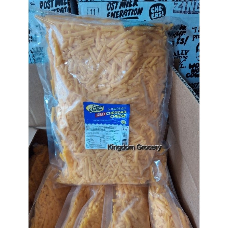 

GREEN VALLEY RED CHEDDAR SHREDDED/KEJU PARUT RED CHEDDAR ORIGINAL