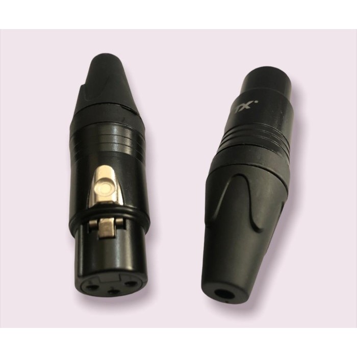 Soket Canon NT (XLR Female 3 Pin) STX - Hitam