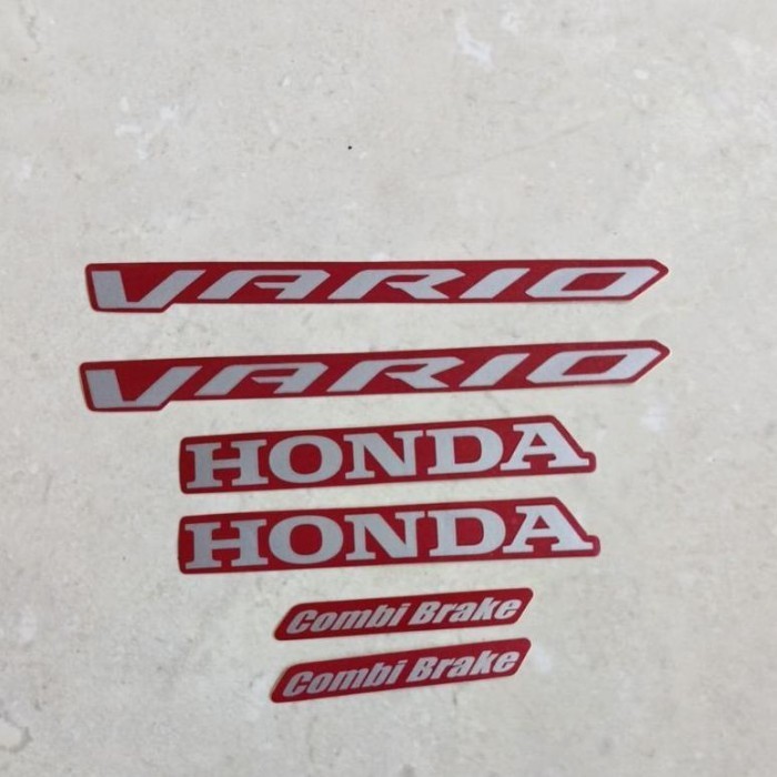 Striping Stiker Les Body Honda Vario 125 2022 2023 Merah Doff