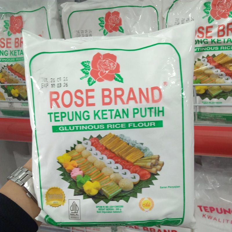 

ROSE BRAND TEPUNG KETAN PUTIH DAN TEPUNG BERAS PUTIH 500GRAM - ARM