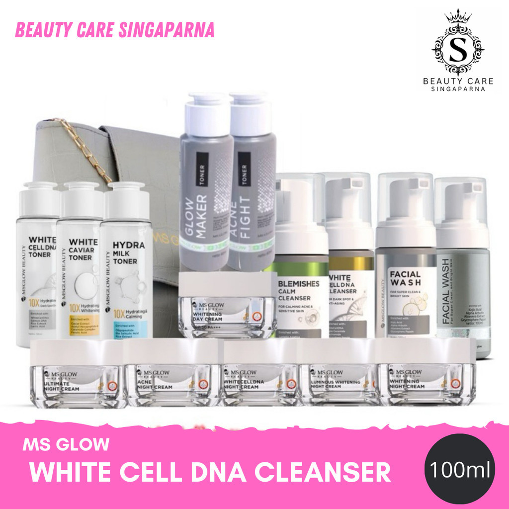 MS GLOW PAKET WAJAH  bonus produk & pouch - Promo Termurah - Beauty Care Singaparna