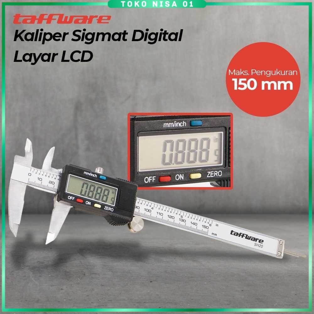 

Taffware Kaliper Sigmat Penggaris Jangka Sorong Digital Layar LCD - SH20