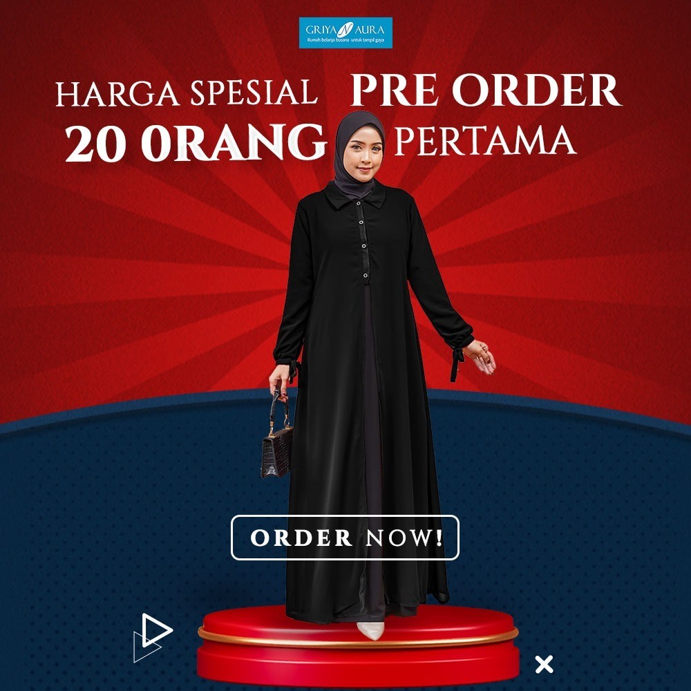 z03  - Gamis Outer Premium - Carissa Outer - Outer Wanita Kekinian - Outer Terbaru 2025 - Outer Syar