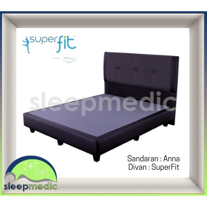 COMFORTA SUPERFIT Divan+ Sandaran (Tanpa Kasur) 160 180 200 90 100 120 - 200x200