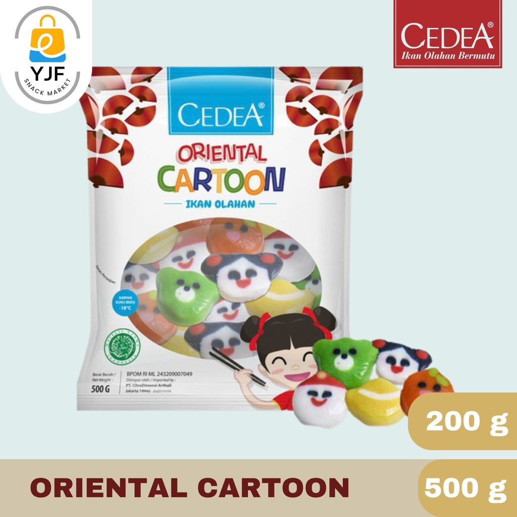 

Cedea Oriental Cartoon [500g/200g] Baso Ikan Olahan
