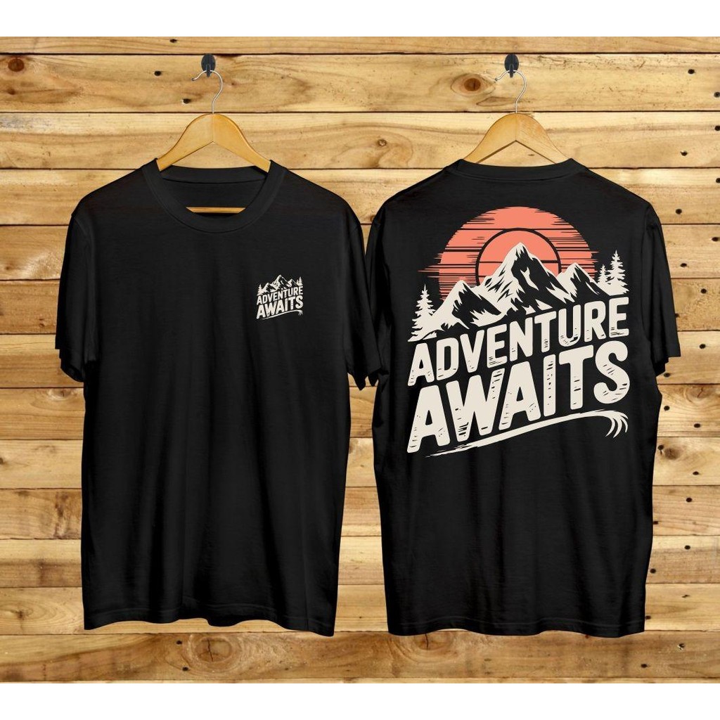 KASKING KAOS DISTRO BERMOTIF ADVENTURE SIMPEL DENPAN BELAKANG BUAT ACARA DAN HARIAN / KAOS T-SHIRT /