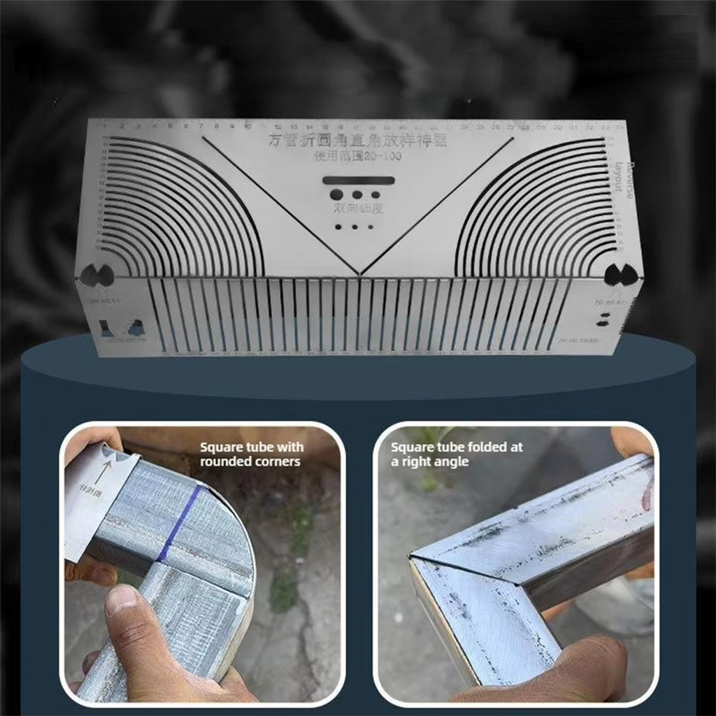 

3D Penggaris teknik Alat Aluminium Menggambar Paralel 90 Derajat Siku marking Line Drawing Ruler