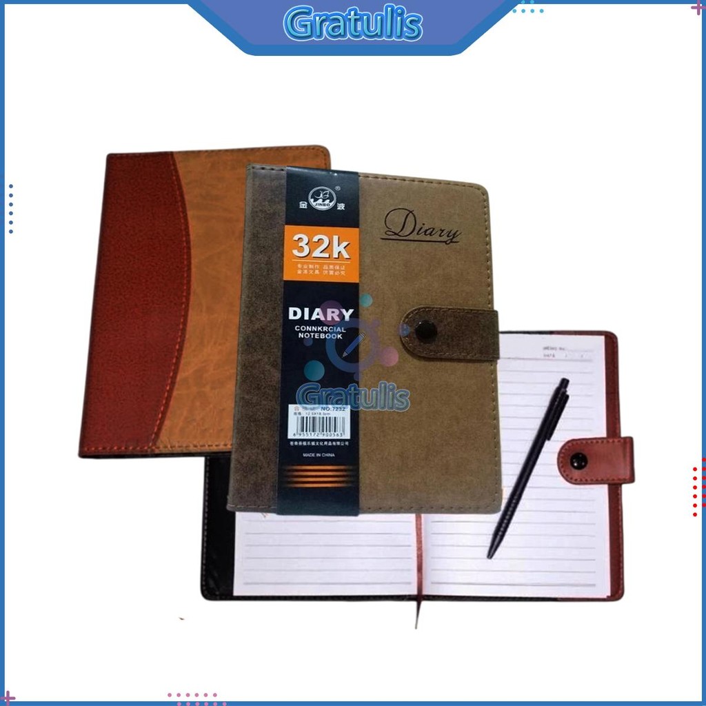 

BUKU DIARY MODEL KANCING 32K [1 BUKU] / NOTEBOOK CATATAN KERJA / BUKU HARIAN / BUKU AGENDA KERJA