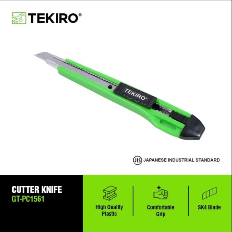 

TEKIRO (GT-PC1561) pisau cutter KECIL 9MM cutter knife small 9 mm kater cuter ORIGINAL