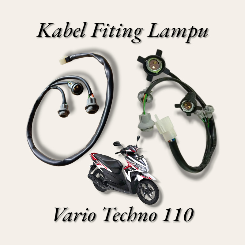KABEL SOKET PITING LAMPU HONDA VARIO TECHNO 110 KABEL PITING LAMPU DEPAN BELAKANG VARIO TECHNO