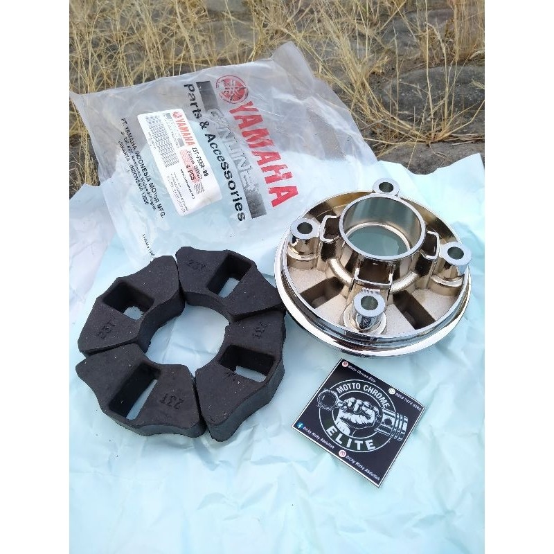 SET KARET NAP GEAR RX KING FIZR ORIGINAL CROME