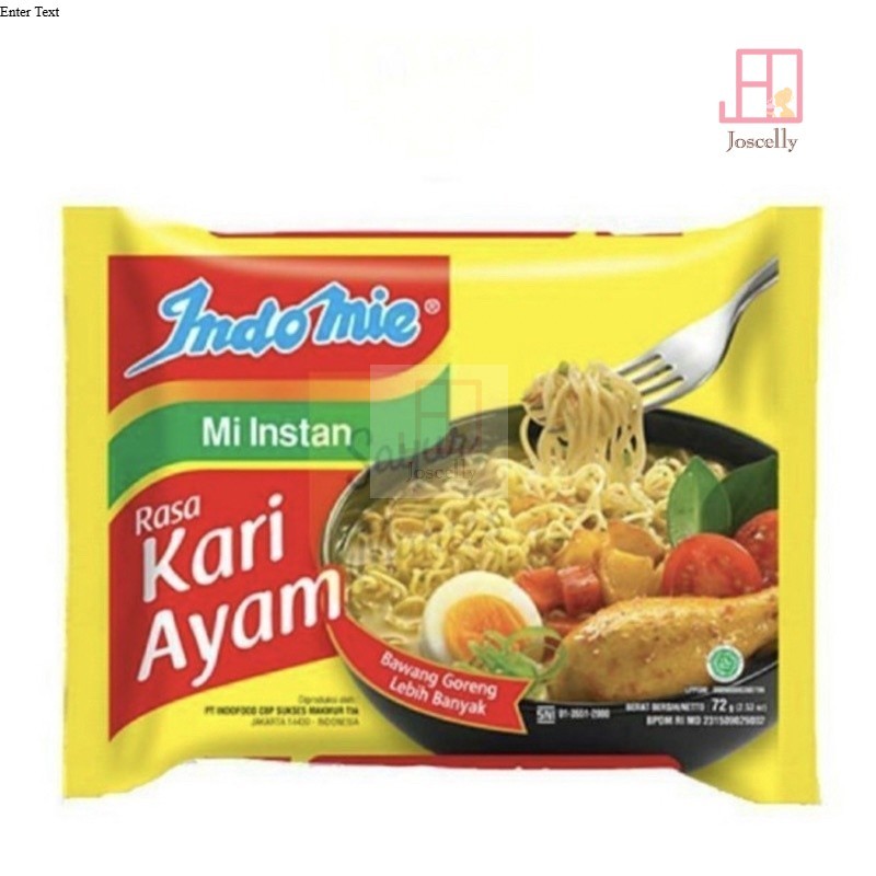 

JOSCELLY.ID INDOFOOD Indomie Mie Kuah Instant Rasa Kari Ayam