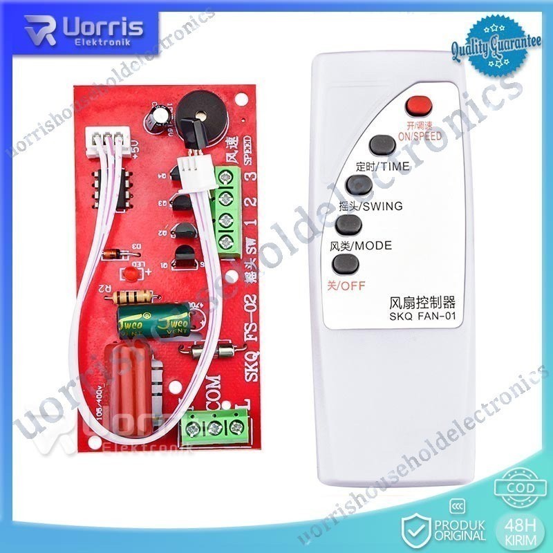 【Ready Stock】Modul + Remot universal Kipas Angin Modul PCB KIPAS ANGIN YUNDAI / ARASHI / MASPION / C