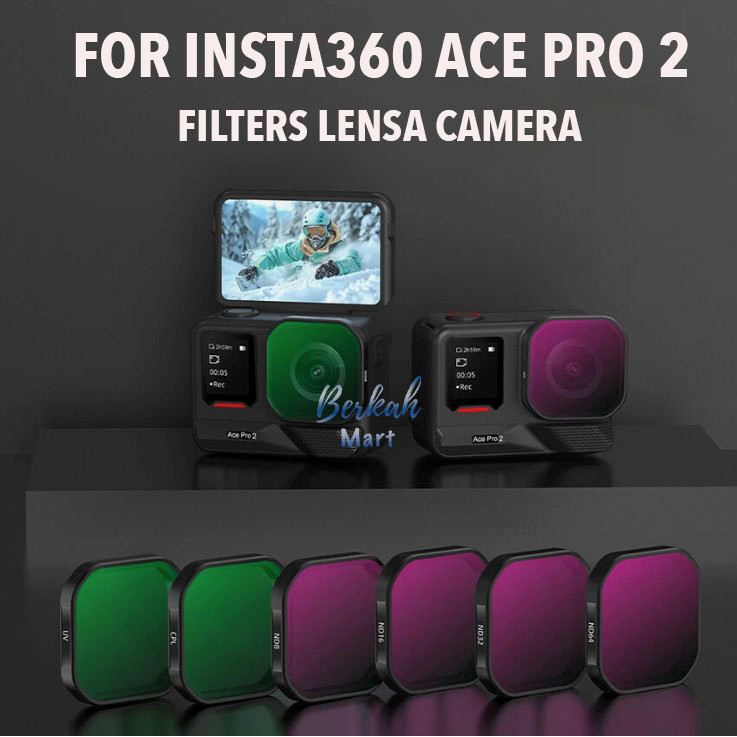 For Insta360 Ace Pro 2 Filters Lensa Polarisasi CPL Peredupan ND Pelindung UV Filter Lensa Aksessori