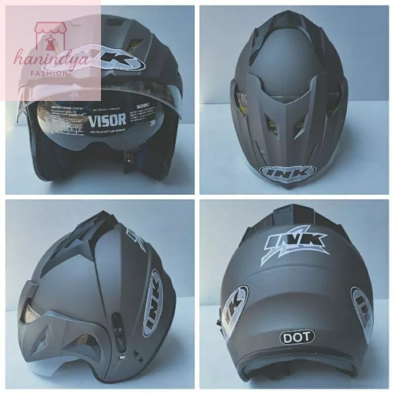 Helm Terkini / HELM INK DOUBLE VISOR MERK BMT GARANSI TERMURAH BUSA TEBAL BER SNI TERLARIS