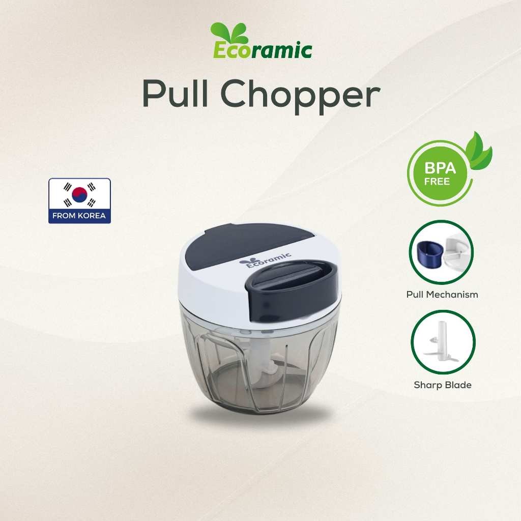 Ecoramic Pull Chopper - Manual Chopper Kapasitas Besar 650ml