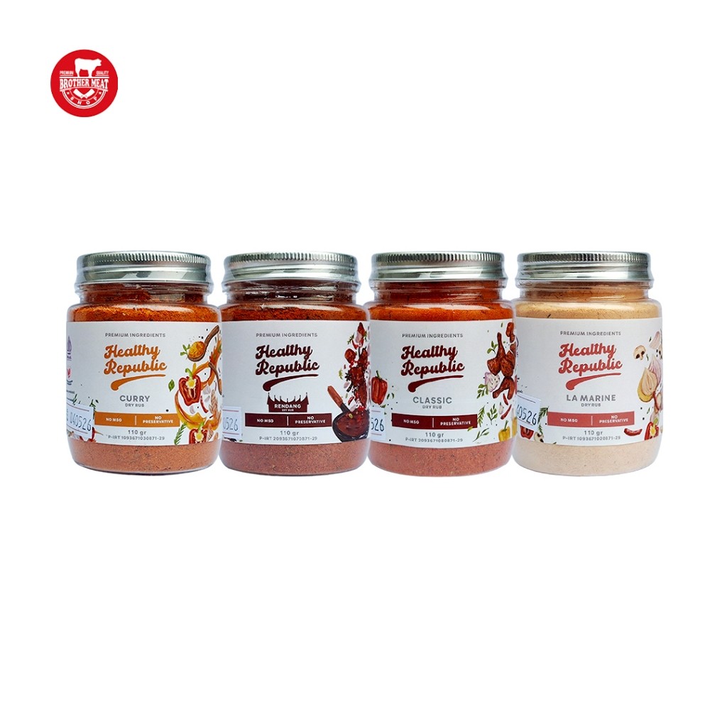 

Healthy Republic Dry Rub, Bumbu Marinasi Kering Serbaguna 110gr - Brothermeatshop