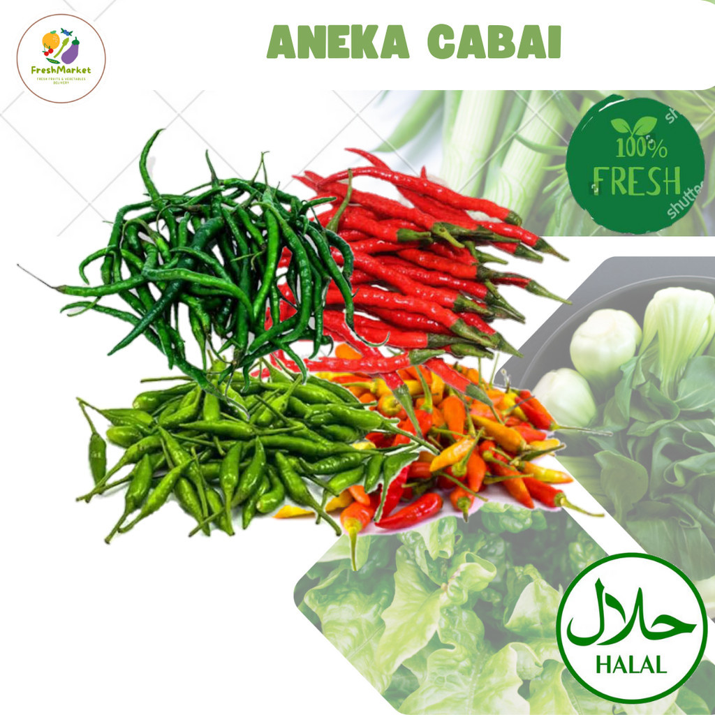 

Cabe Aneka Cabai Merah Rawit Caplak Hijau Keriting Sayurinstant