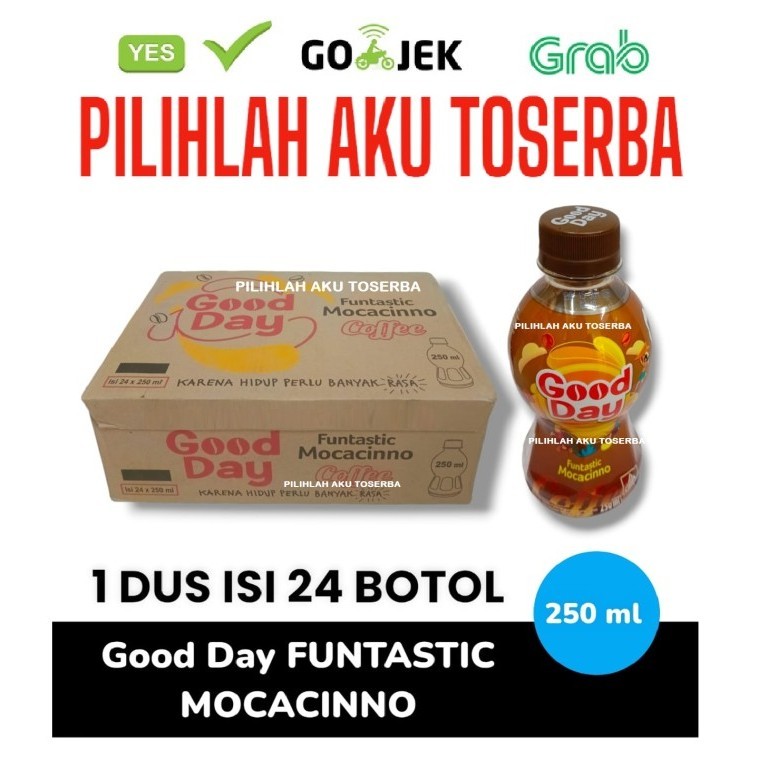 

GOOD DAY Coffee Funtastic MOCACINNO 250 ml - ( HARGA 1 DUS ISI 24 botol )