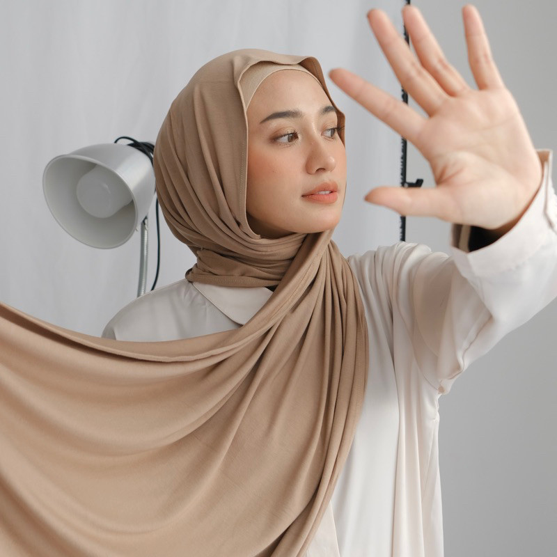 MUNIKSOSHOP  HANZA BASIC SHAWL MIRACHOLECCT (Pashmina Cotton stretch & cooltech)