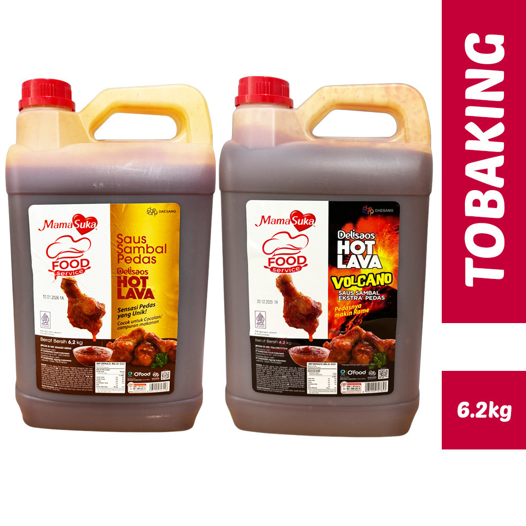 

Mamasuka Hot Lava Jerigen 6.2kg Delisaos Saos Sambal Pedas Volcano Saus Korea
