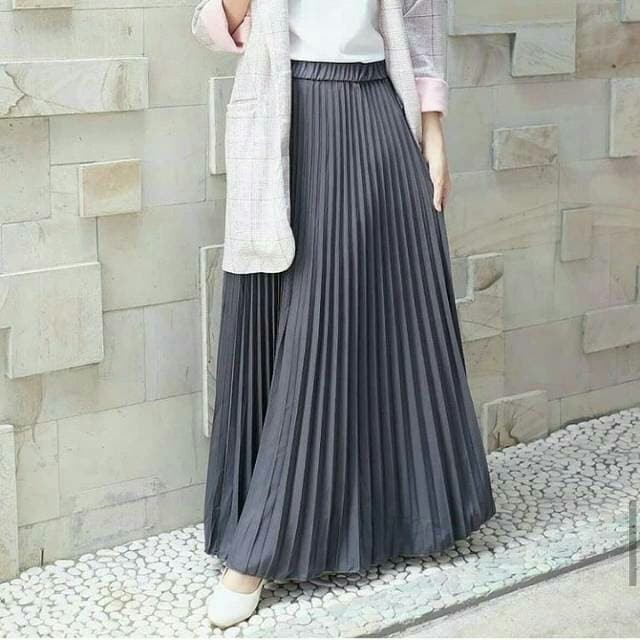 Rok Plisket Murah Bawahan Wanita Bawahan Kebaya Rok Plisket Hitam Rok Plisket Bawahan Wanita