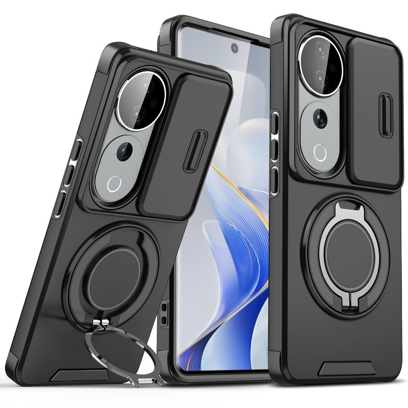 Slide Push Pull Camera Lens Protection Phone Case untuk Vivo V40 Pro V40Lite Vivo V50 lite 5G Vivo V