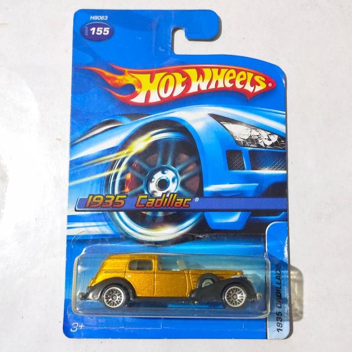 TR99 Hotwheels Hot Wheels 1935 35 Cadillac gold 2006 base besi