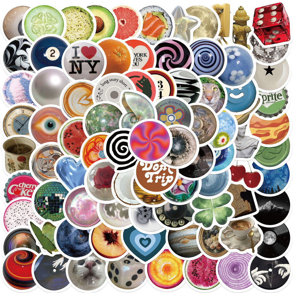 

100pcs Ins Retro Vintage Stickers DIY For Guitar Fridge Skateboard Travel Suitcase Car Graffiti Sticker Aesthetic Cartoon Decals