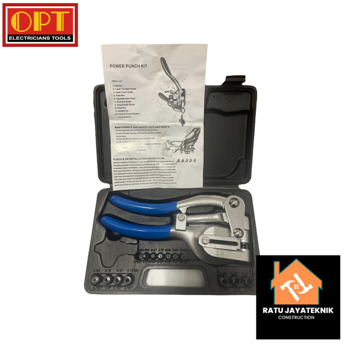 

Hole Punch Set PP-8500 Alat Punch 3/32" - 9-32