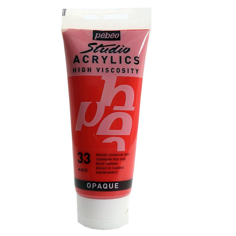 

Gramedia Surabaya - CAT PEBEO ACRYLIC 100ML CADMIUM RED HUE 831-033