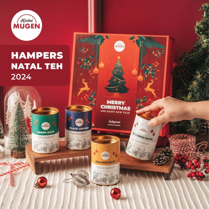 

Best Seller- Hampers Natal Teh / Christmas Hampers Tea / Kado/Hadiah Unik - Large - Merah