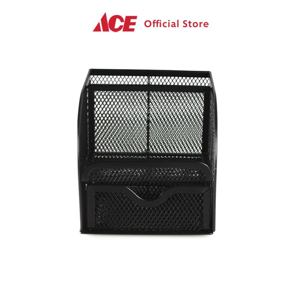

Desktop Organizer 4 Kompartemen - Hitam Desk Storage Box Tempat Alat Tulis Minimalis Serbaguna Wadah Penyimpanan Multifungsi Organizer Meja